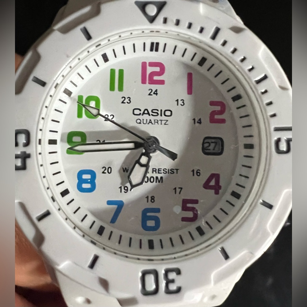 White Casio Watch ⏱️
